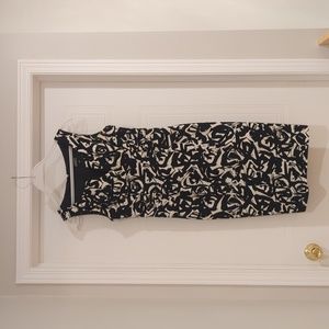 Black and white motif dress